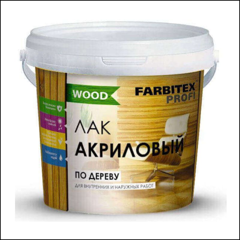 Лак акриловый универсальный 0,9л FARBITEX купить в Строймир, доставка ...
